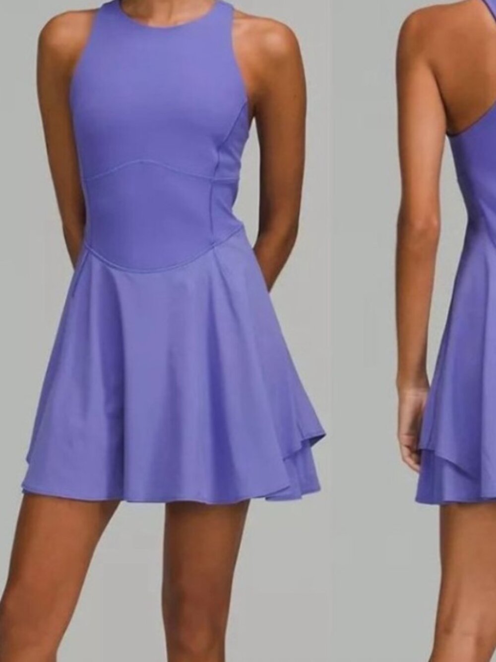 LULULEMON COURT CRUSH Dress Purple Charged Indigo Size 4 Tenniscore Pickleball